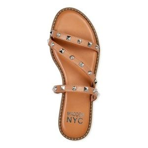MADDEN NYC Nude Women Studded Strap Sandal 8